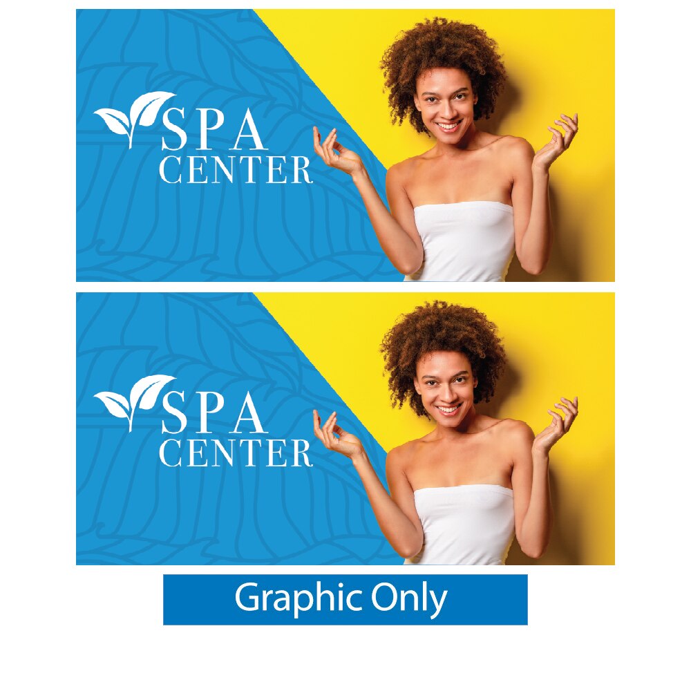 15ft. EZ Tube® Straight — Double Sided Graphic Only